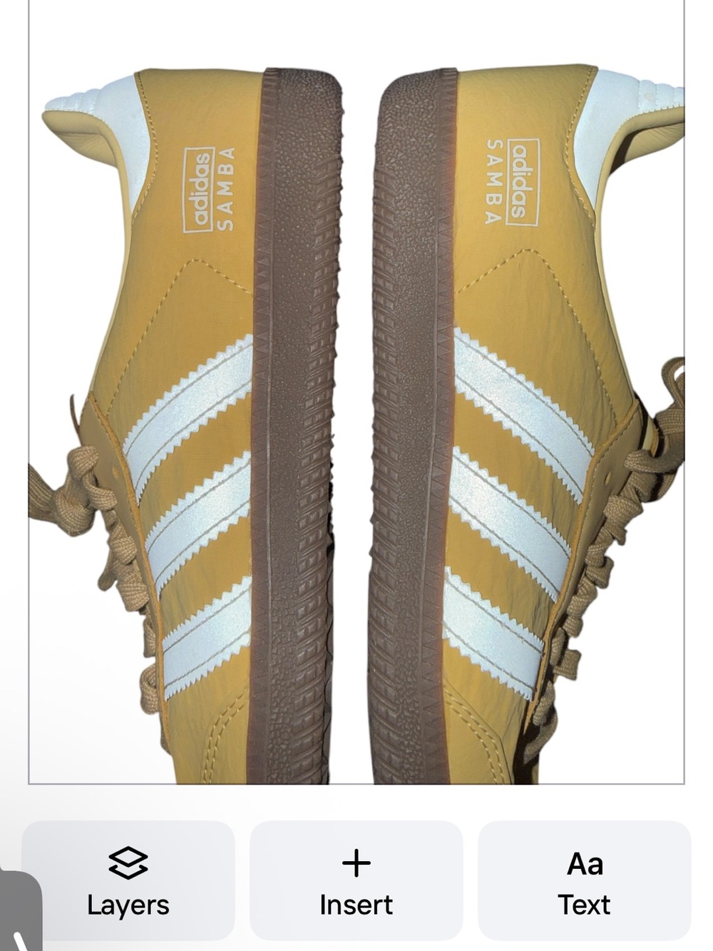Adidas Samba OG Yellow Cream Sneakers Women’s 9 | Gum Sole Classic NWT - Picture 12 of 14